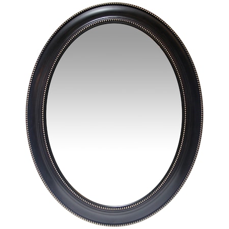 Infinity Instruments Sonore - H 30" x W 24 in Antique Black Decorative Frame Wall Mirror 15370BK